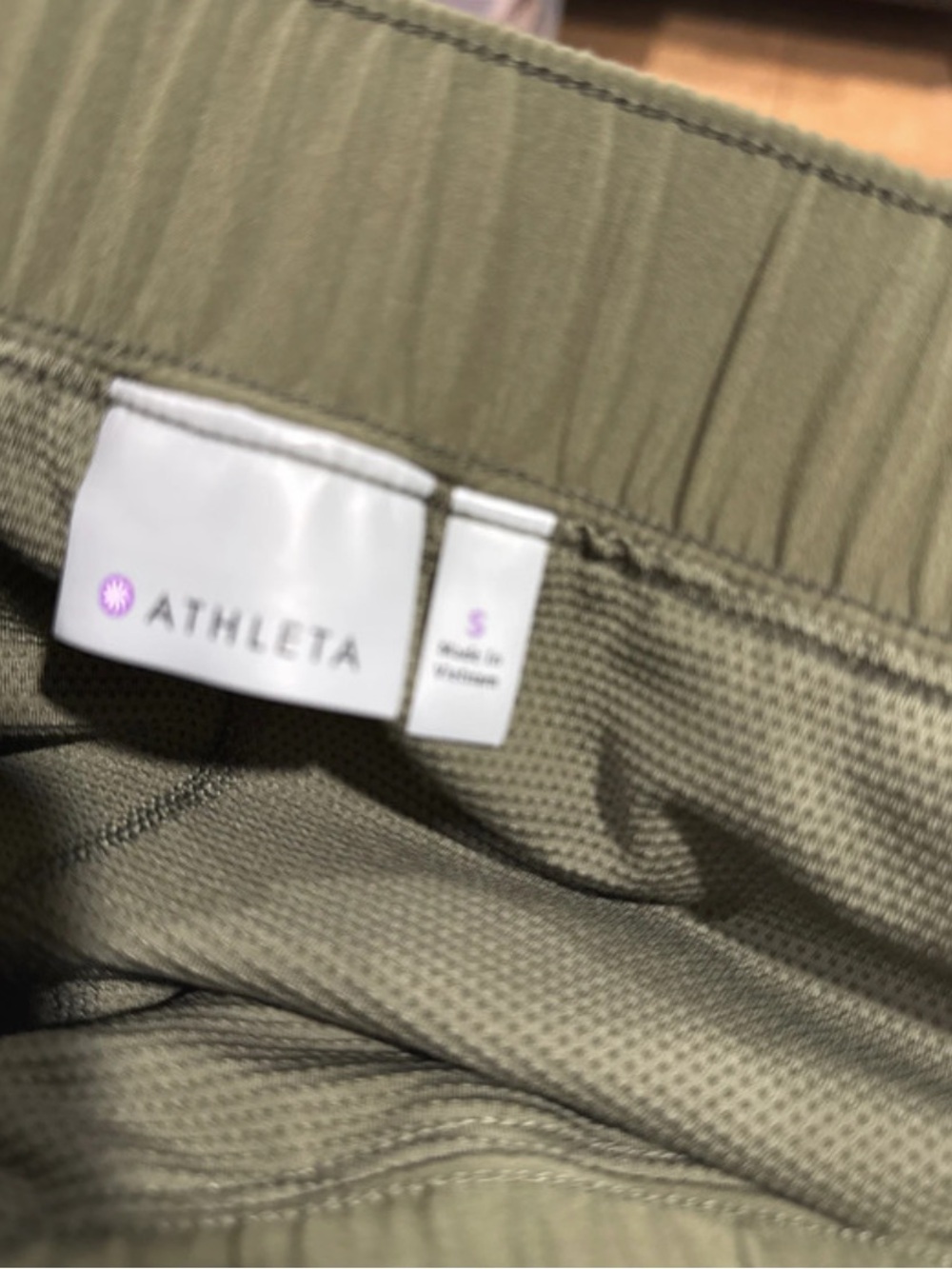Athleta skort Olive Green Active Drawstring Skirt small - Picture 3 of 4